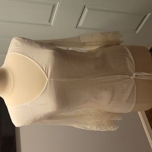 White boho looking blouse.